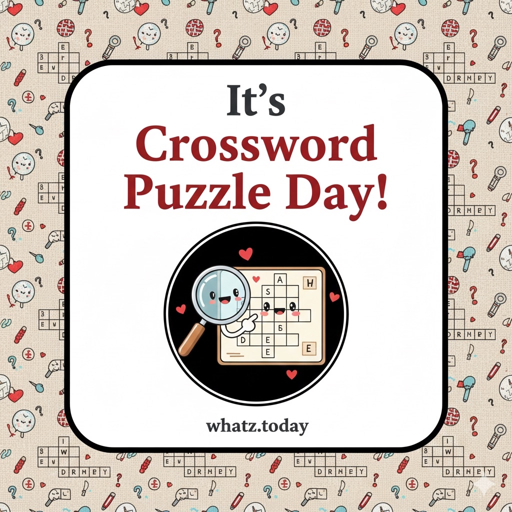 Crossword Puzzle Day 🧩🖊️✨