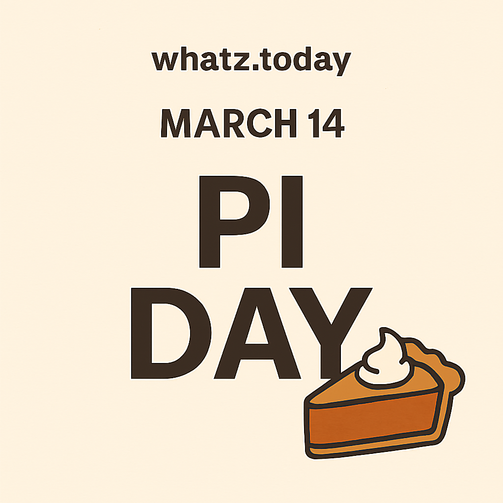 March 14 — Pi Day (Celebrate Curiosity) 🥧