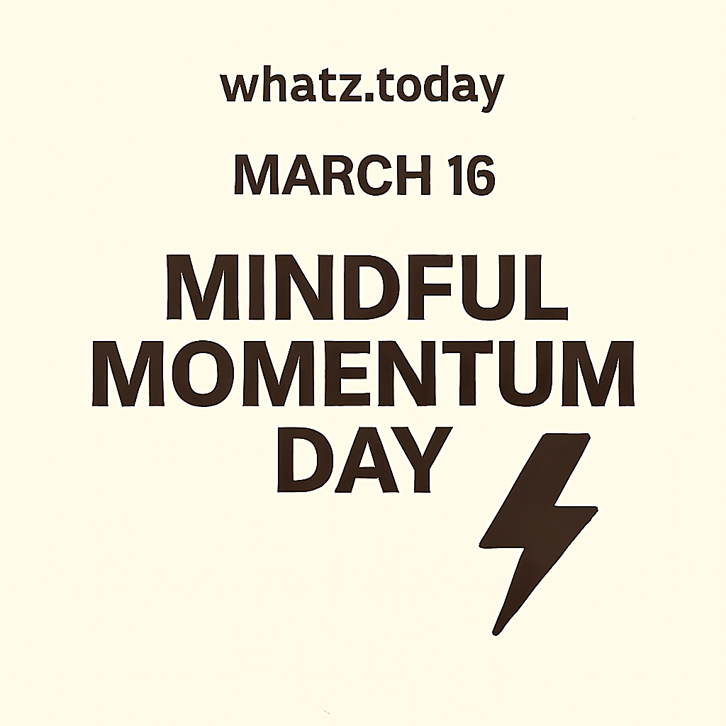 March 16 — Mindful Momentum Day ⚡