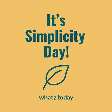 Simplicity Day 🌾📦