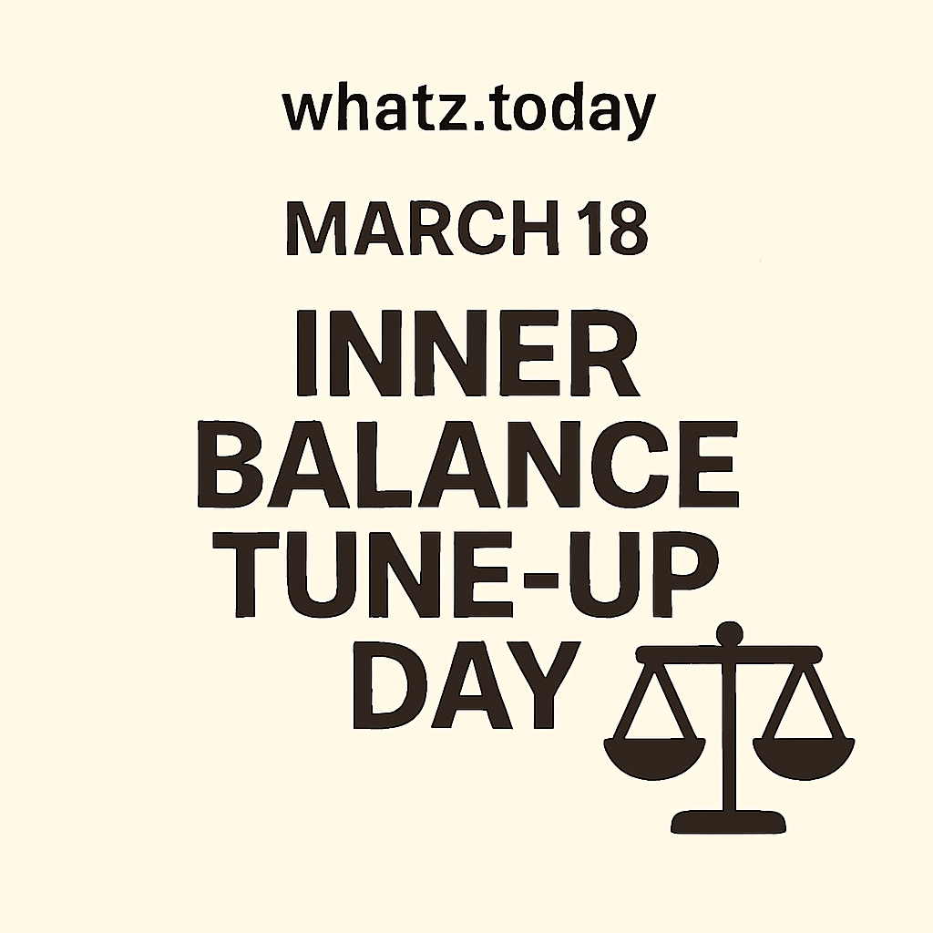 March 18 — Inner Balance Tune-Up Day ⚖️