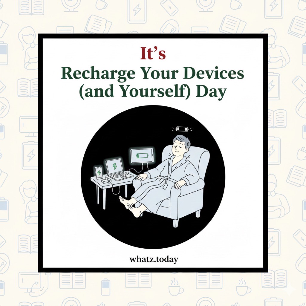🔌⚡ Recharge Your Devices (and Yourself) Day
