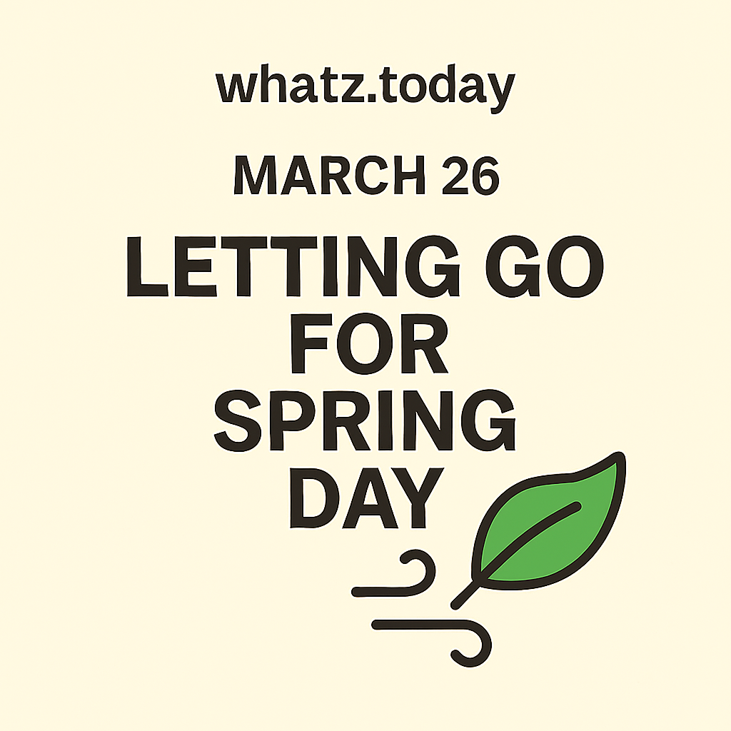 March 26 — Letting Go for Spring Day 🍃