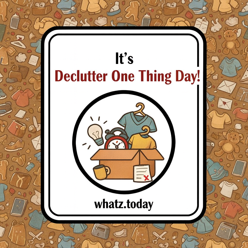 🧹✨ Declutter One Thing Day