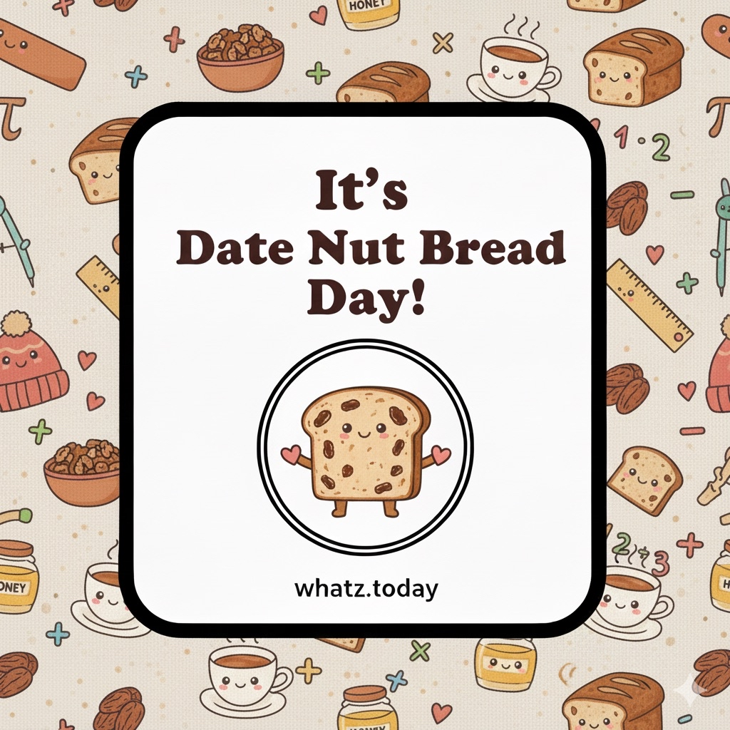Date Nut Bread Day 🍞🌰✨