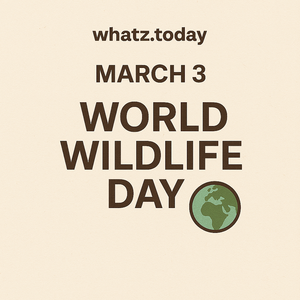 March 3 — World Wildlife Day 🐾