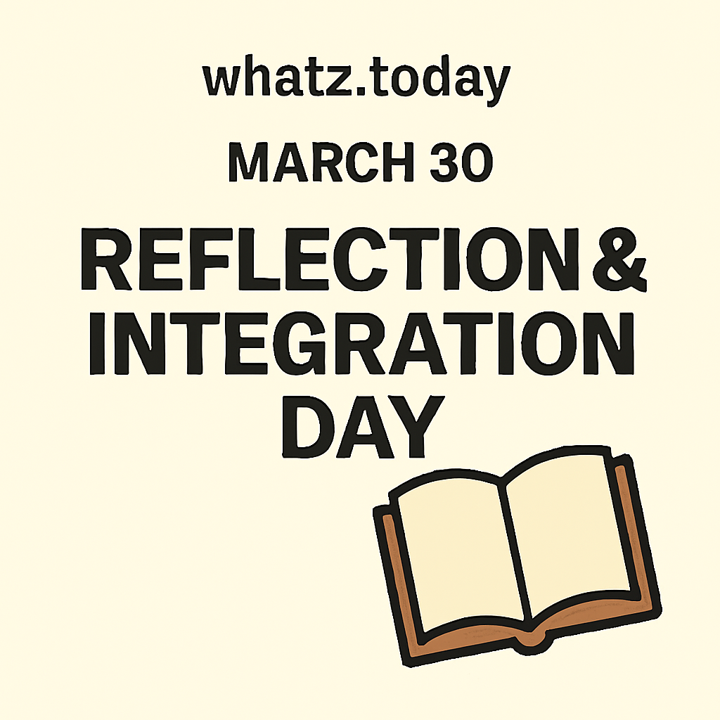 March 30 — Reflection & Integration Day 📖