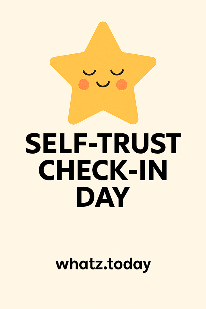 Self-Trust Check-In Day 🧭🤍