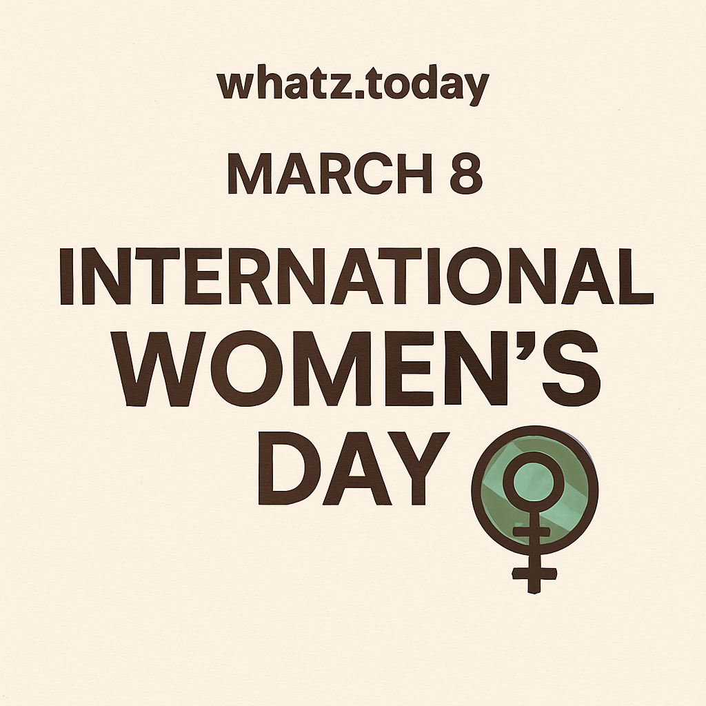 March 8 — International Women’s Day 🌍