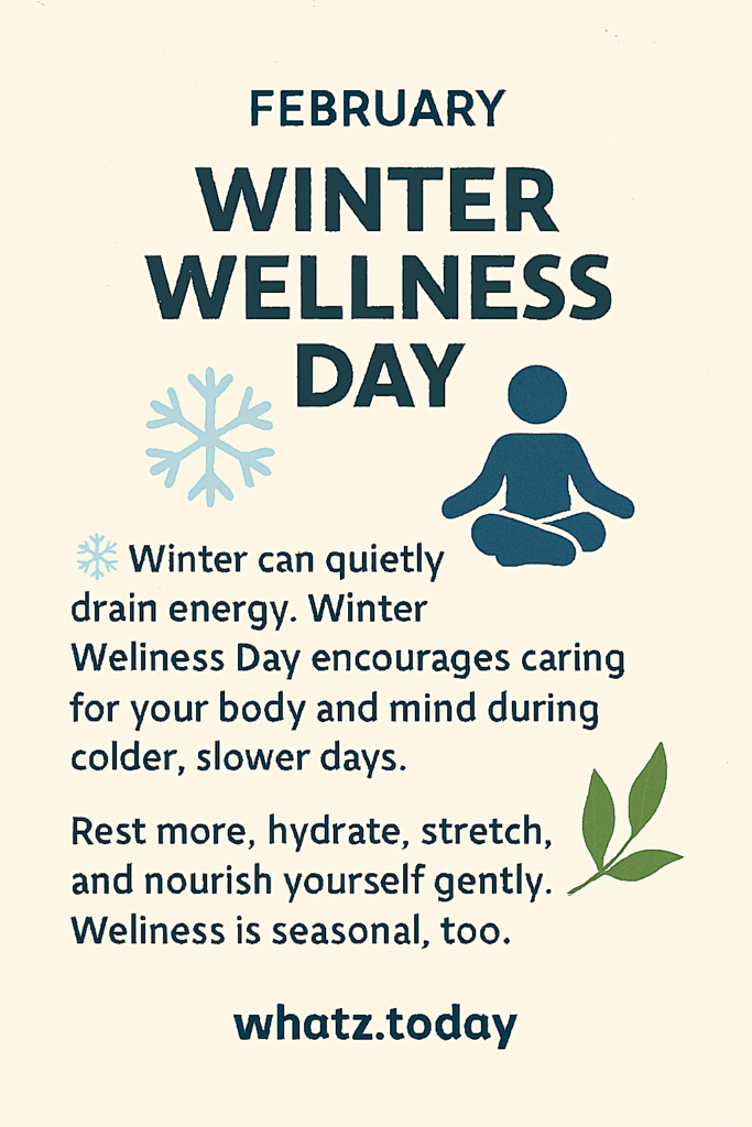 Winter Wellness Day ❄️🧘