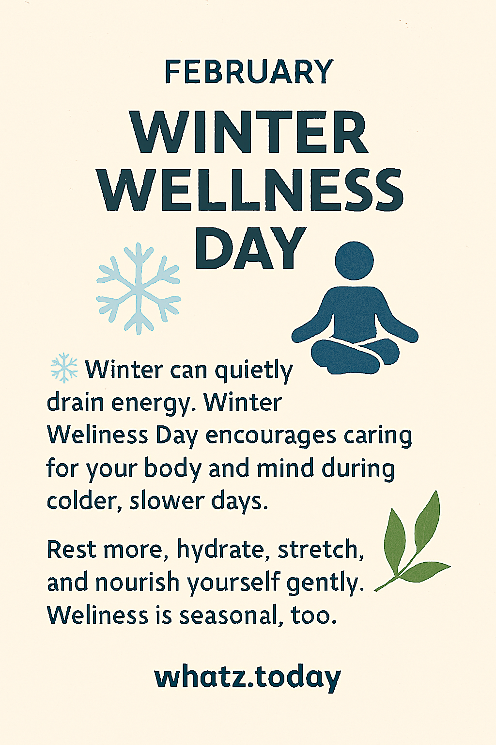 Winter Wellness Day ❄️🧘